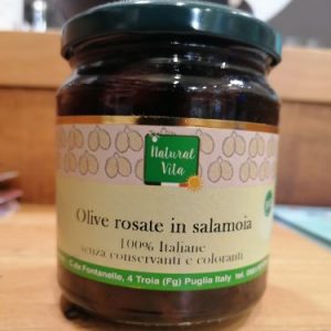 Olive rosate in salamoia BIO 314 gr